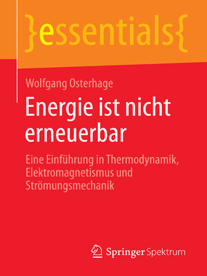 cover image of Energie ist nicht erneuerbar